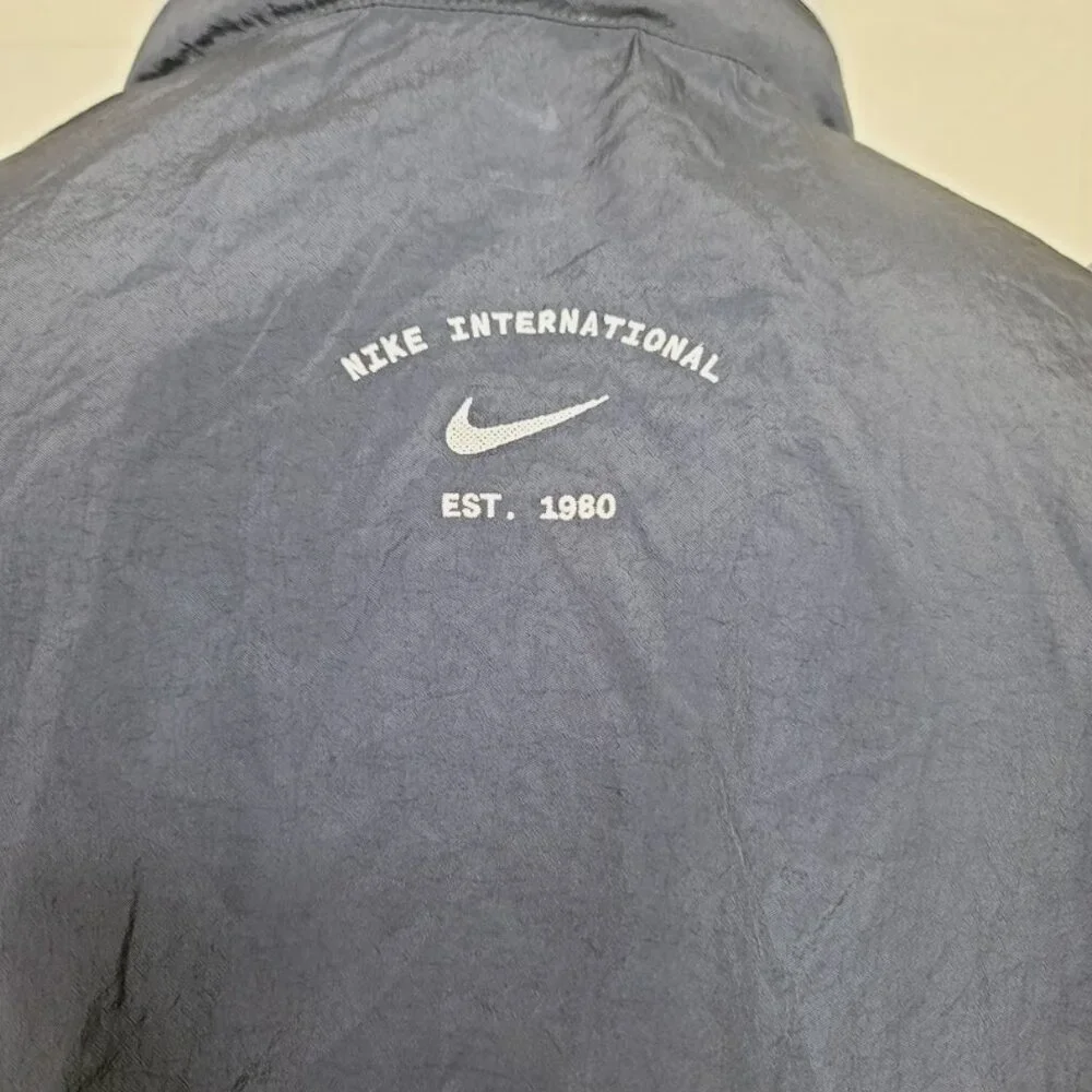 Nike Men's Navy Chaussures Long Sleeve Sports Full Zip Bomber Jacket Size‎ XXL